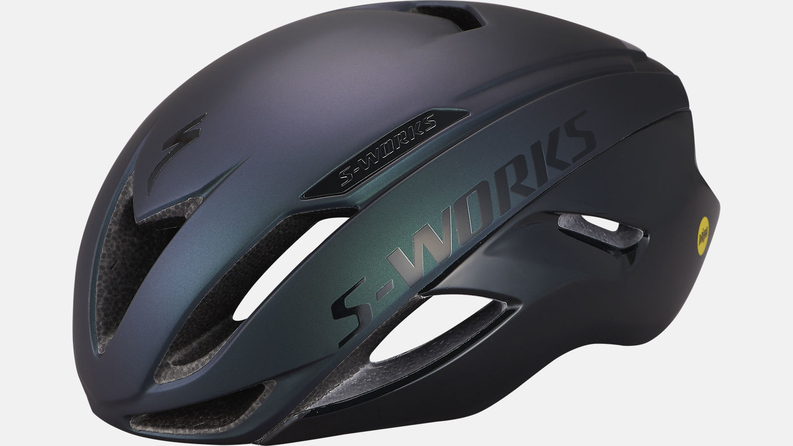 SPECIALIZED CASCO S-WORKS EVADE II CON ANGI Satin Chameleon/Gloss Black-  Baldoni Bike Shop Forlì