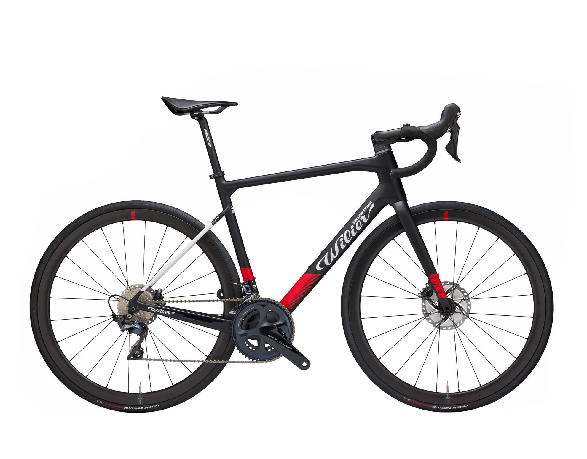 WILIER GARDA DISC G36 - BLACK / RED MATT- Baldoni Bike Shop Forlì