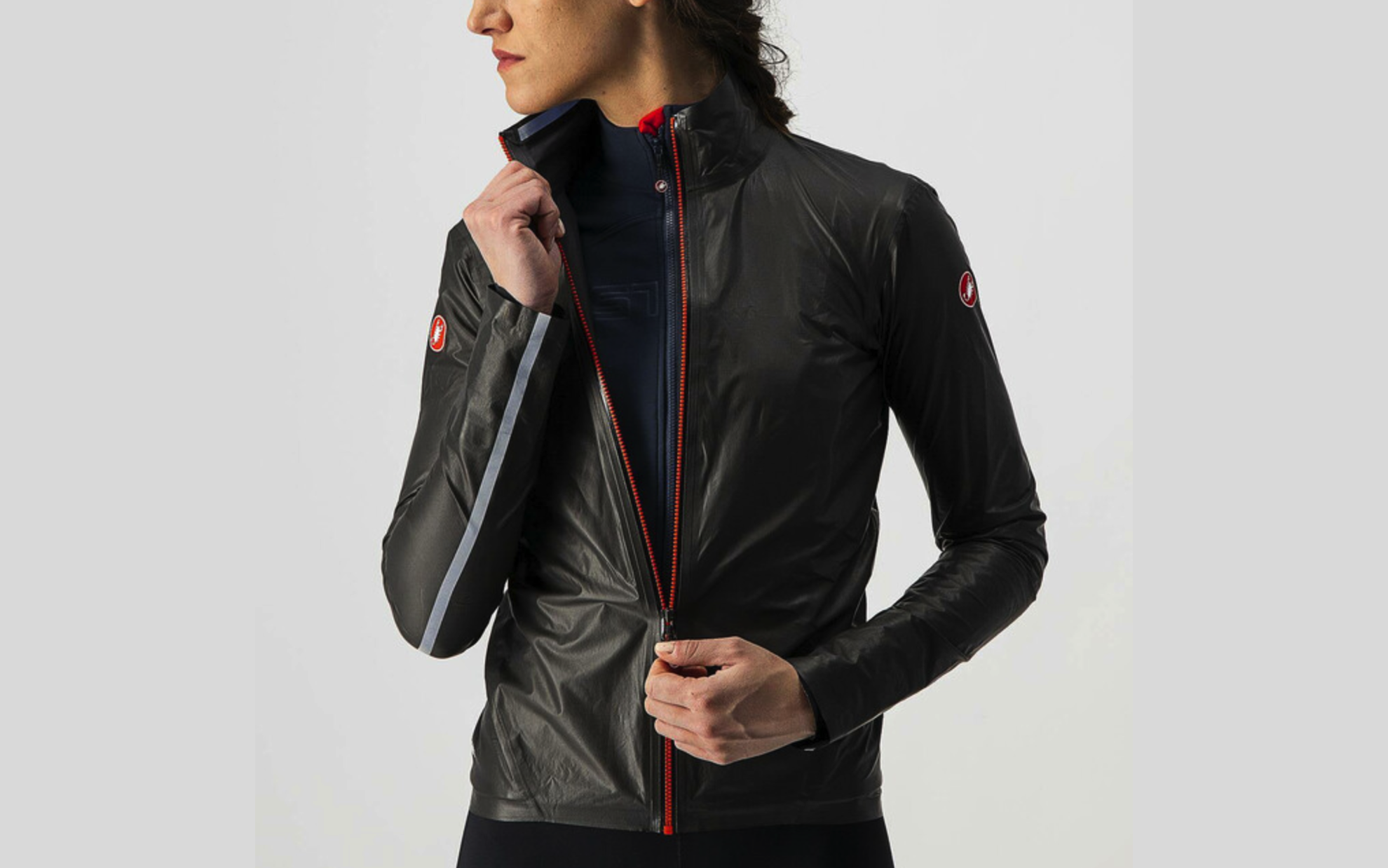 CASTELLI ANTIPIOGGIA IDRO 3 WOMAN - NERO- Baldoni Bike Shop Forlì