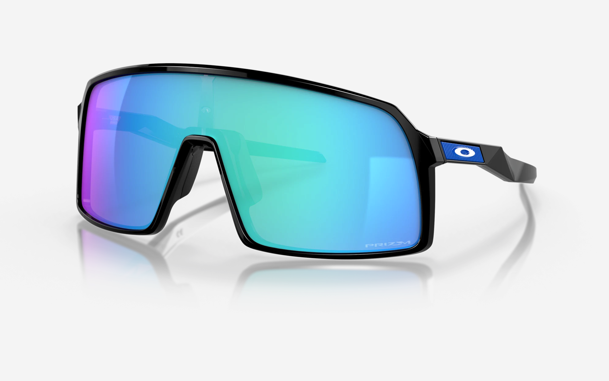 OAKLEY occhiali SUTRO Prizm Sapphire Lenti, Polished Black Montatura-  Baldoni Bike Shop Forlì