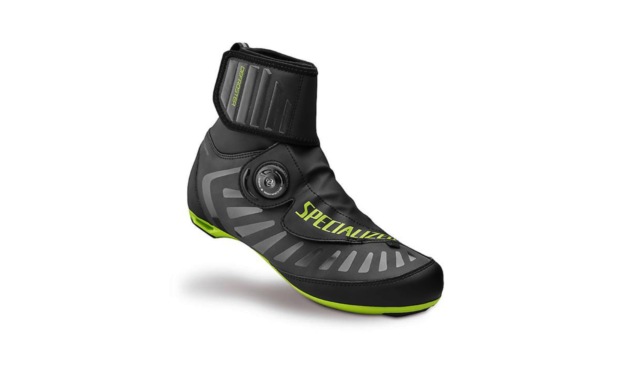 Picture of SPECIALIZED - SCARPE DEFROSTER ROAD - BLACK/HYPER GREEN