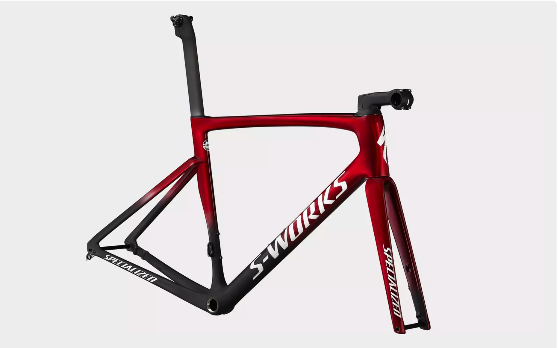 SPECIALIZED Telaio S-Works Tarmac SL7 - TG 54 - Red Tint/Metallic White  Silver/ Satin Black- Baldoni Bike Shop Forlì