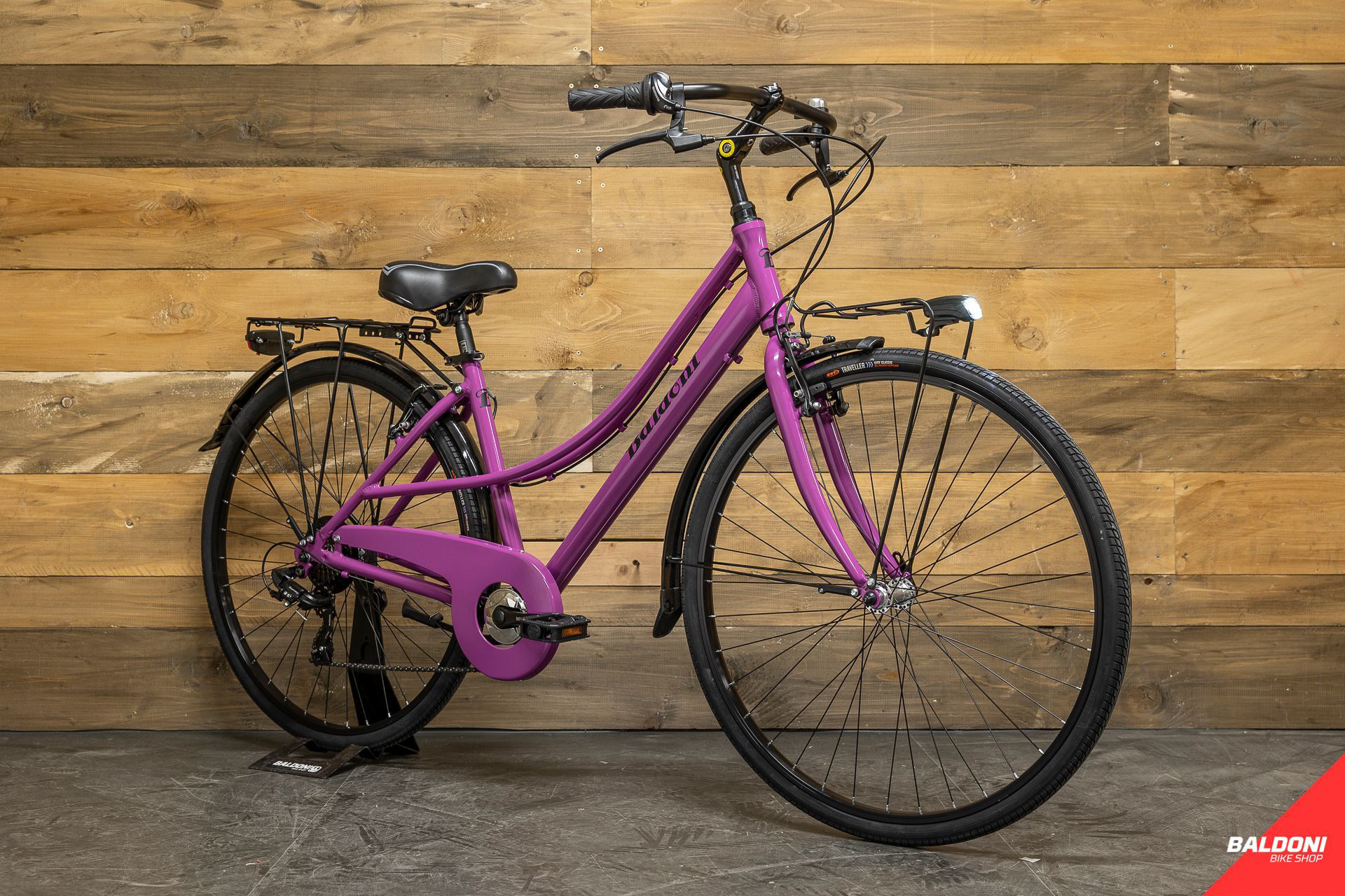 CITYBIKE RONDINE BALDONI DONNA- LILLA- Baldoni Bike Shop Forlì