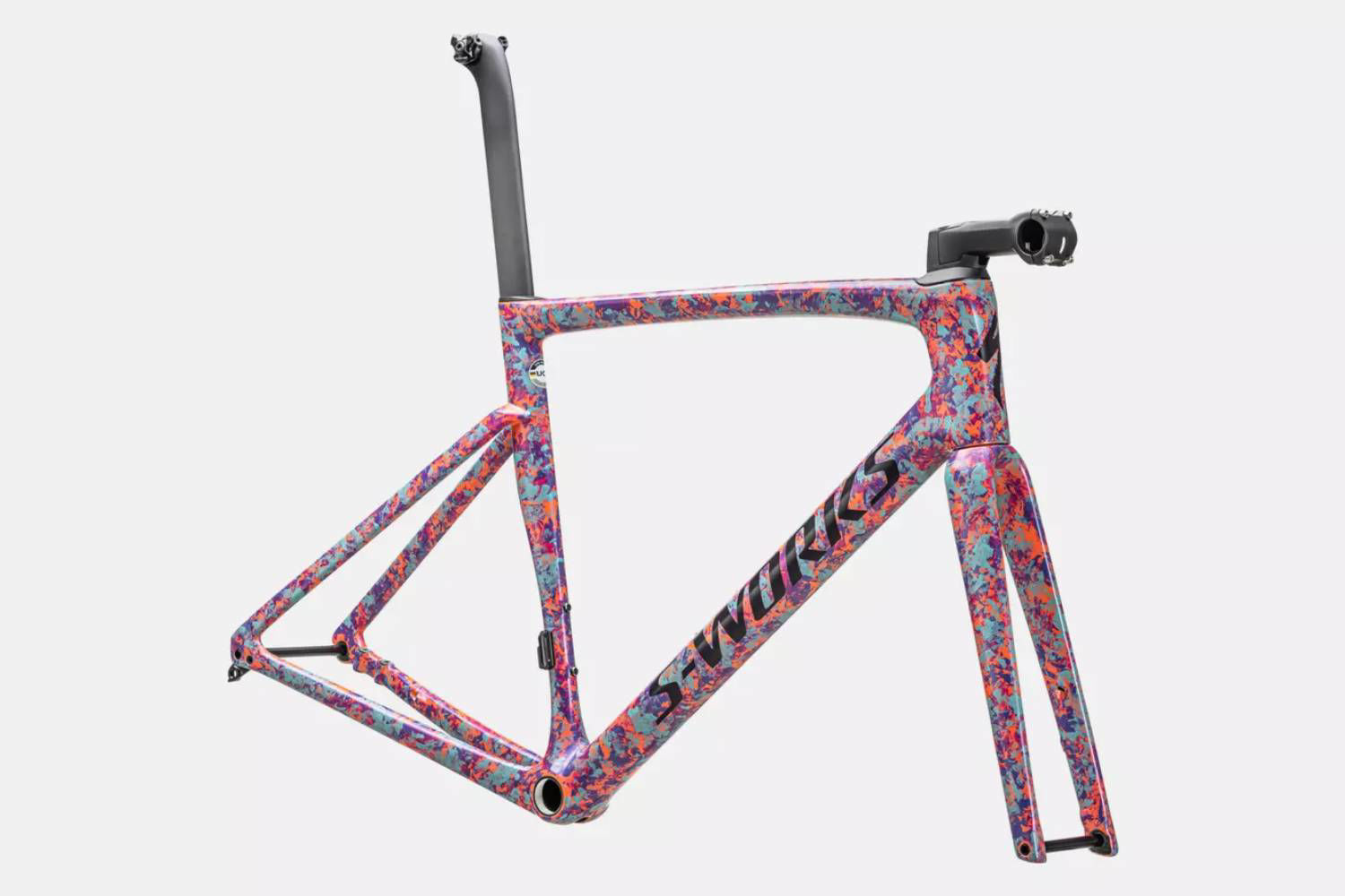 Immagine di SPECIALIZED Telaio S-Works Tarmac SL7 MY22 Gloss Marbled Lagoon Blue