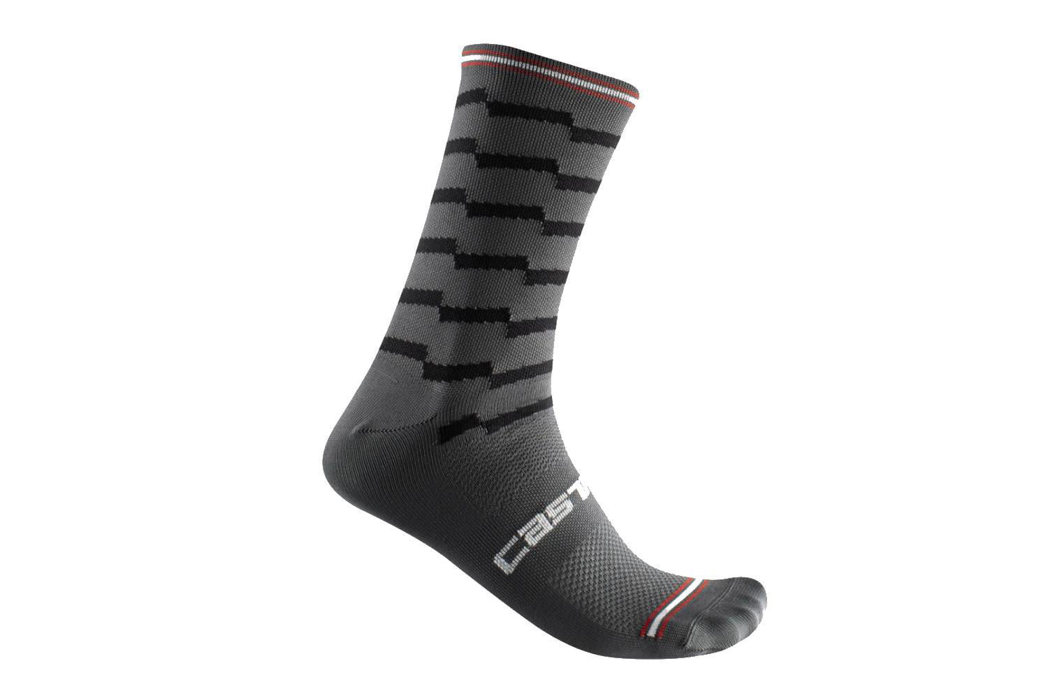 Picture of CASTELLI Unlimited 18 Grey Black Socks