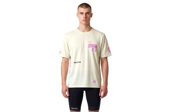Picture of Sportful Maglia Supergiara Tee Cream logo GUSO